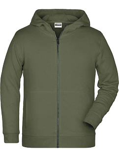 Daiber 8026K Dětská mikina s kapucí 02.826K olive