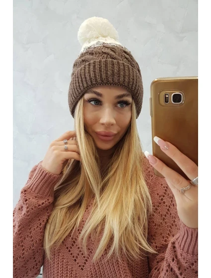 Fleecová čepice model 18750001 - K-Fashion Fleecová čepice model 18750001 - K-Fashion