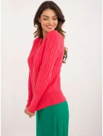 Sweter AT SW  koralowy model 20493469 - FPrice