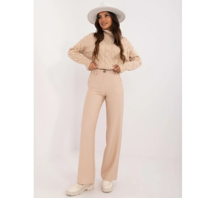 Spodnie LK SP model 20459118 beżowy - FPrice Spodnie LK SP model 20459118 beżowy - FPrice