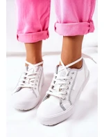 Women's Leather Sneakers BIG STAR II274055 White Women's Leather Sneakers BIG STAR II274055 White