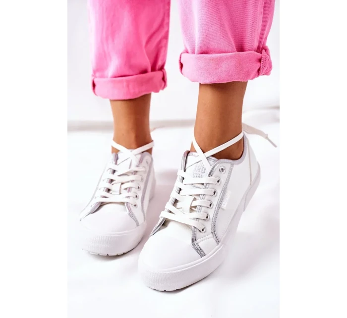 Women's Leather Sneakers BIG STAR II274055 White Women's Leather Sneakers BIG STAR II274055 White