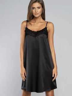 Dámská noční košilka krátká model 21410278 Černá - Italian Fashion
