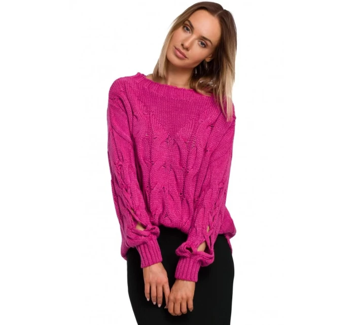 Dámský svetr M539  fuchsiový - Moe