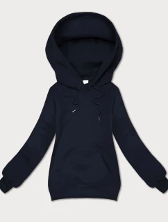 Tmavě modrá volná klokaní mikina s kapucí S'West (B-11#)