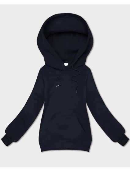 Tmavě modrá volná klokaní mikina s kapucí S'West (B-11#) Tmavě modrá volná klokaní mikina s kapucí S'West (B-11#)