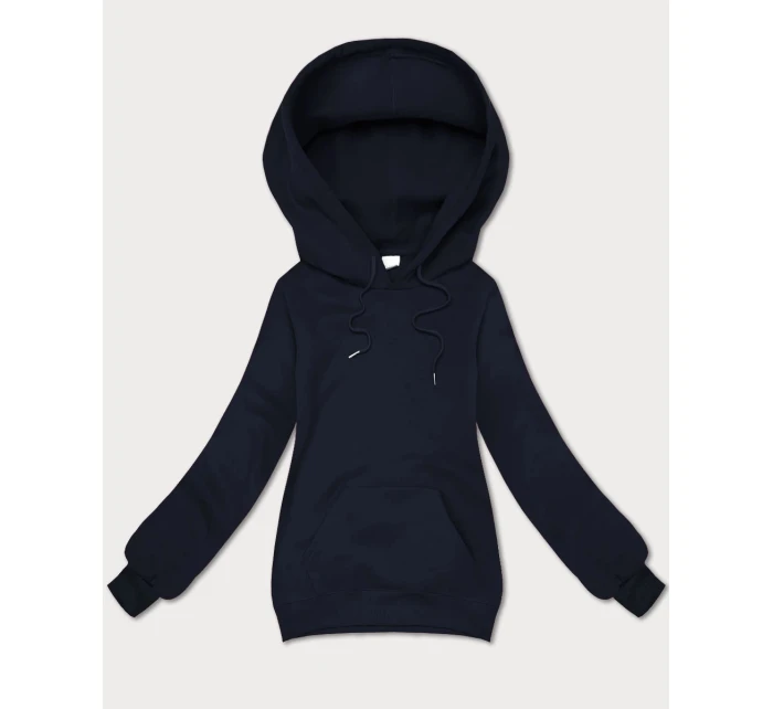 Tmavě modrá volná klokaní mikina s kapucí model 21395686 - S'WEST