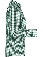 Daiber JN 616 Popelínová kostkovaná halenka s dl. rukávem 02.0616 forest green/white Daiber JN 616 Popelínová kostkovaná halenka s dl. rukávem 02.0616 forest green/white