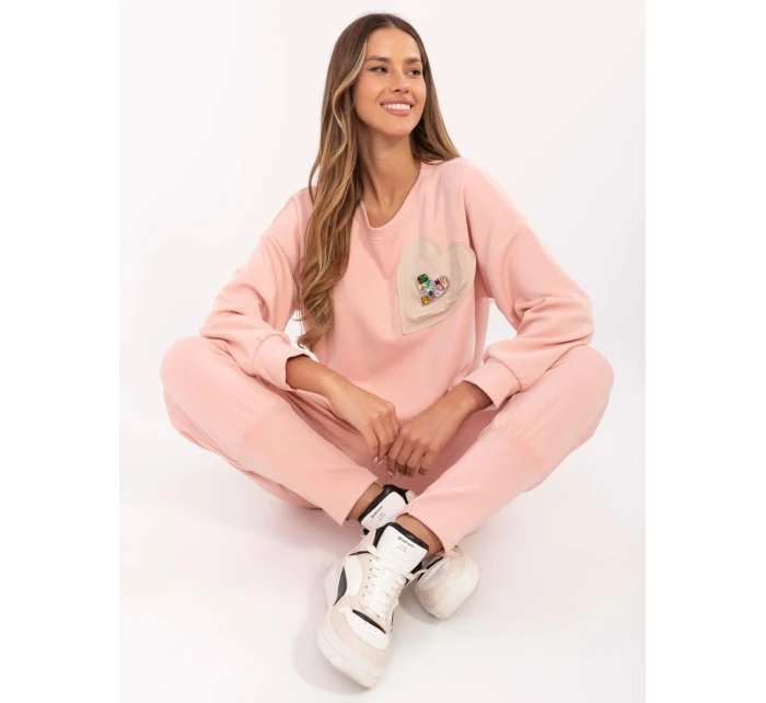 Bluza DHJ BL model 20857382 brzoskwiniowy - FPrice Bluza DHJ BL model 20857382 brzoskwiniowy - FPrice