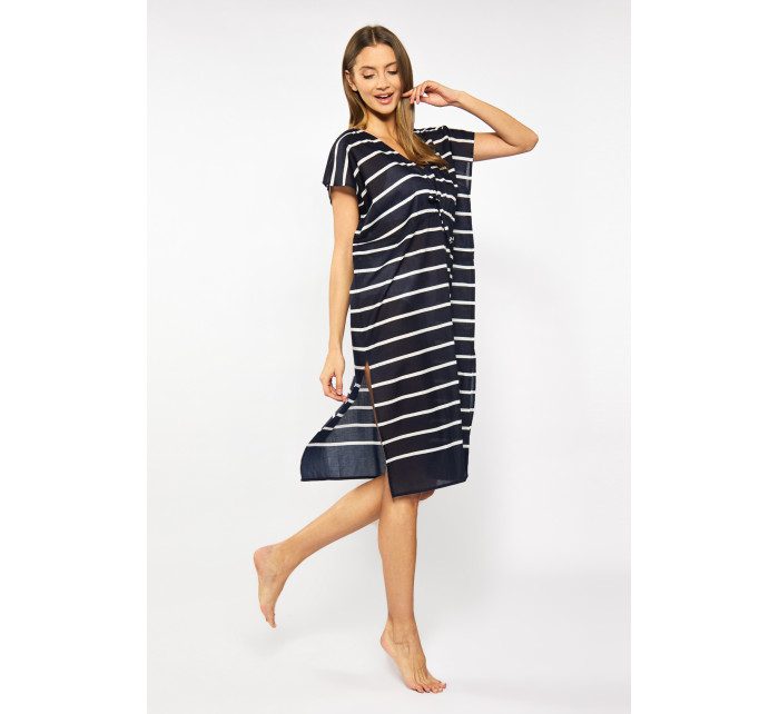 Monnari Plážové oblečení Bavlněné Pareo Stripes Multi Navy Blue