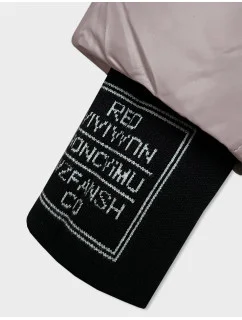 Světle růžová péřová dámská zimní bunda s kapucí model 21247513 - Glakate