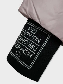 Světle růžová péřová dámská zimní bunda s kapucí model 21247513 - Glakate