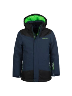 Trollkids Dětská zateplená bunda Norefjell pro holky/chlapce nepromokavá tmavě modrá (132-100)