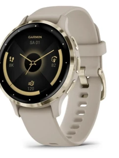 Hodinky Garmin Venu 3S 41mm béžové barvy