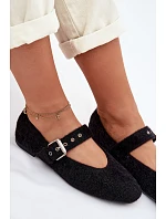 Dámské baleríny s páskem Černé model 22039934 - Boto