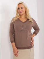 Bluzka RV BZ model 18965295 brązowy - FPrice Bluzka RV BZ model 18965295 brązowy - FPrice