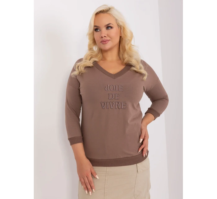 Bluzka RV BZ model 18965295 brązowy - FPrice Bluzka RV BZ model 18965295 brązowy - FPrice