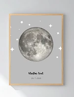 Personalizovaný magický fotoobraz v rámu - 30x40 - měsíční fáze