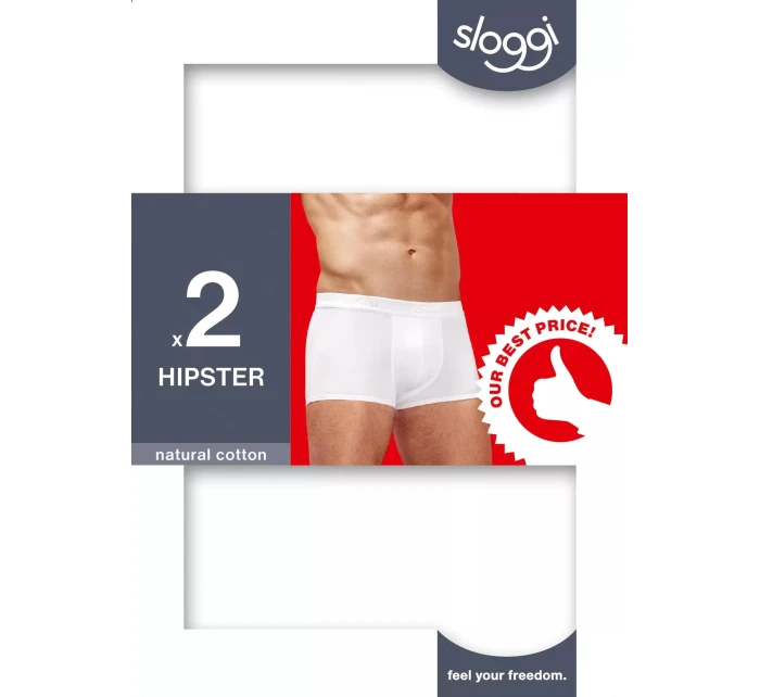 sloggi men 24/7 Hipster 2P - WHITE - SLOGGI WHITE - SLOGGI