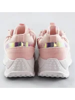 Růžové dámské sneakersy se dvojitými model 17229021 - C'M Paris Růžové dámské sneakersy se dvojitými model 17229021 - C'M Paris