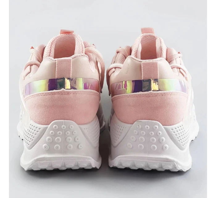 Růžové dámské sneakersy se dvojitými model 17229021 - C'M Paris Růžové dámské sneakersy se dvojitými model 17229021 - C'M Paris