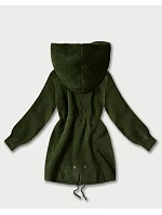 Vlněná bunda typu alpaka v army barvě model 21486713 - MHM Vlněná bunda typu alpaka v army barvě model 21486713 - MHM