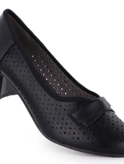 Dámské černé ažurové lodičky Jezzi 233-12