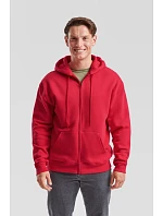 Fruit of the Loom Premium Hooded Sweat Jacket Mikina s kapucí 16.2034 heather grey Fruit of the Loom Premium Hooded Sweat Jacket Mikina s kapucí 16.2034 heather grey