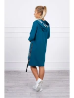 model 18747263 šaty s kapucí a potiskem - K-Fashion model 18747263 šaty s kapucí a potiskem - K-Fashion