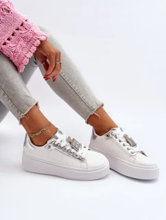 Dámské tenisky s ozdobou Bílé Celedria