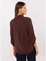 MI košile KS 4192.34 tmavě hnědá MI košile KS 4192.34 tmavě hnědá