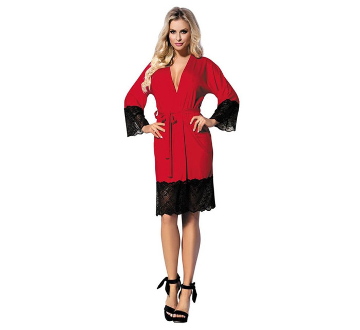 Housecoat model 18228142 Red - DKaren
