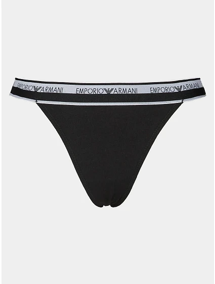 Dámská tanga 2Pack  00020 černá  model 19916502 - Emporio Armani