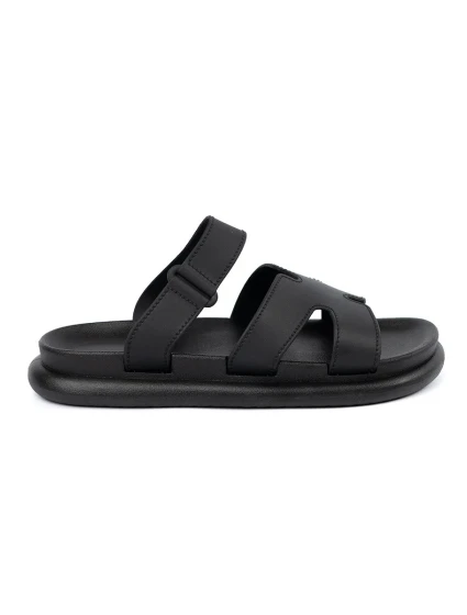 Originální  nazouváky dámské černé na plochém podpatku