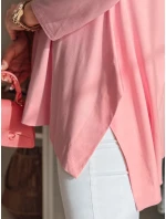 Dámská máslová halenka oversize s přívěskem růžová Dstreet model 21985732 - FashionStreet