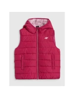 Dívčí rukávy bez rukávů se syntetickou výplní 4F 4FJRAW25TVJAF322-54S