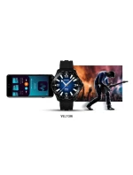 VELTORI VT150-1 Smartwatch Černý silikonový řemínek + černý náramek VELTORI VT150-1 Smartwatch Černý silikonový řemínek + černý náramek