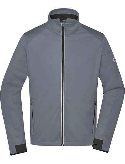 Daiber JN 1126 Pánská 3-vrstvá sportovní softshell bunda 02.1126 titan/black Daiber JN 1126 Pánská 3-vrstvá sportovní softshell bunda 02.1126 titan/black