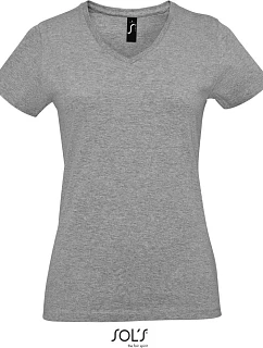 SOL'S Imperial V Women Dámské tričko do V z těžké bavlny model 22520611 grey melange