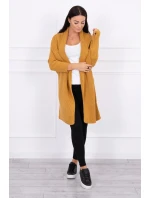 Svetr s netopýřími rukávy hořčicové barvy Svetr s netopýřími rukávy hořčicové barvy