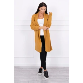 Svetr s netopýřími rukávy hořčicové barvy Svetr s netopýřími rukávy hořčicové barvy