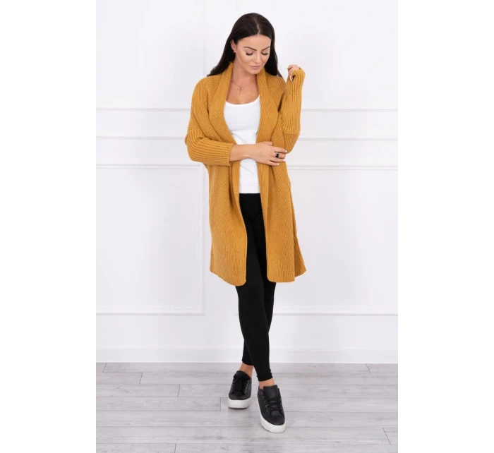 Svetr s netopýřími rukávy hořčicové barvy Svetr s netopýřími rukávy hořčicové barvy