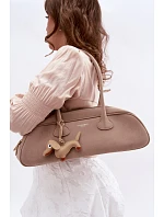 kabelka z imitace semiše s přívěskem Béžová model 22111640 - Flora&Co