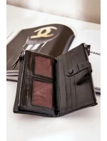 Dámská peněženka z eko kůže černá Irinda