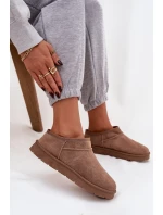 Dámské sněhule Serenne s kožešinou – hnědé Dámské sněhule Serenne s kožešinou – hnědé