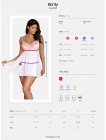 Krásná košilka Girlly babydoll - Obsessive Krásná košilka Girlly babydoll - Obsessive