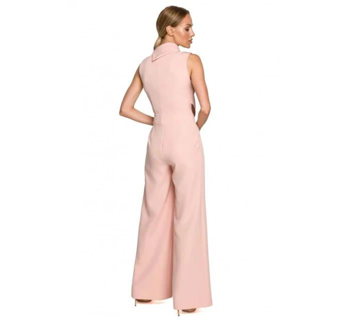 Dámský overal bez rukávů s  Pudr růžová  model 21748022 - Moe