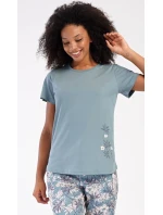 Dámské pyžamo kapri model 20711908 - Vienetta Dámské pyžamo kapri model 20711908 - Vienetta