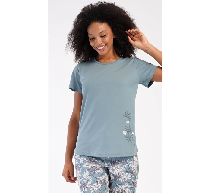 Dámské pyžamo kapri model 20711908 - Vienetta Dámské pyžamo kapri model 20711908 - Vienetta