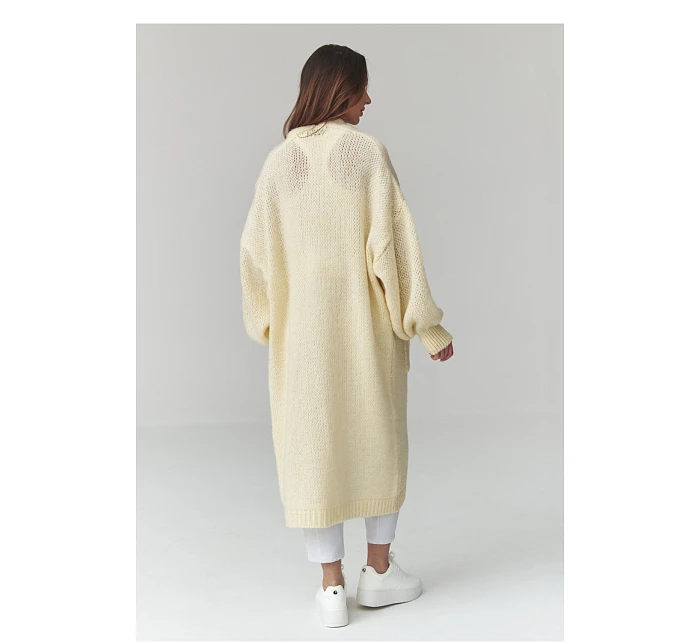 Svetr na zapínání  model 226876 Makadamia